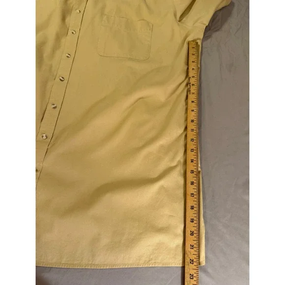 Big & Tall George Foreman Comfort Zone 3XL Khaki Beige S/S shirt - Picture 3 of 6